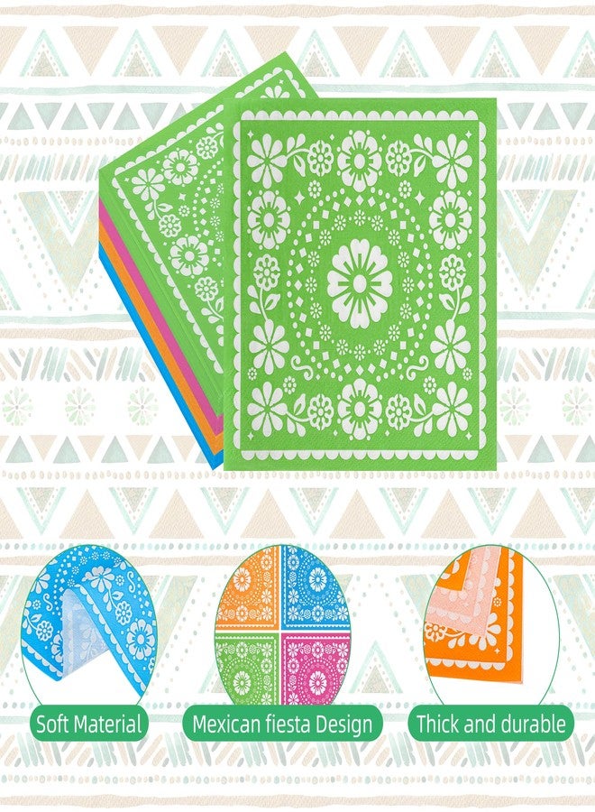 AimFun 100Pcs Fiesta Mexican Paper Napkins Cinco de Mayo Disposable Party Napkins 6.5 x 6.5 Inch Fiestas Loteria Papel Picado Dinner Napkins for Mexico Carnival Birthday Party Supplies Decorations - Image 3